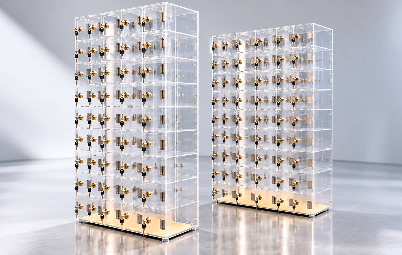 Acrylic and Plastic Storage Lockers