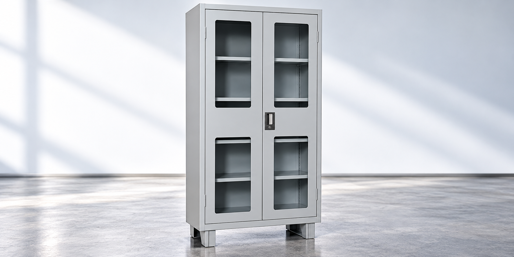 Glass Storewell Storage Cabinet by JJ Storage Systems