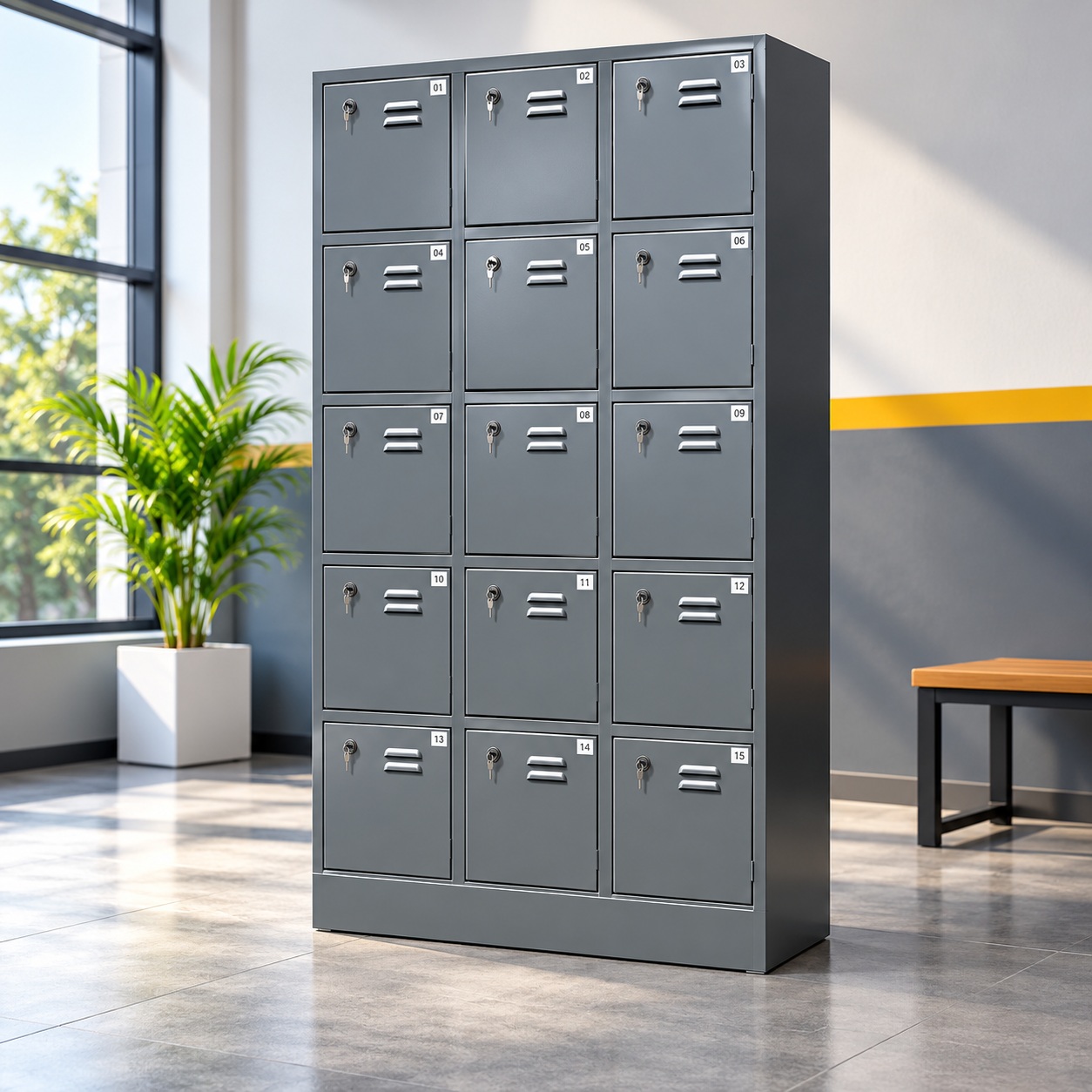 15 Compartment Locker